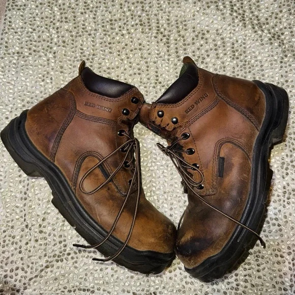 RED Ging Men's Brown Leather Boots - Picture 2 of 6